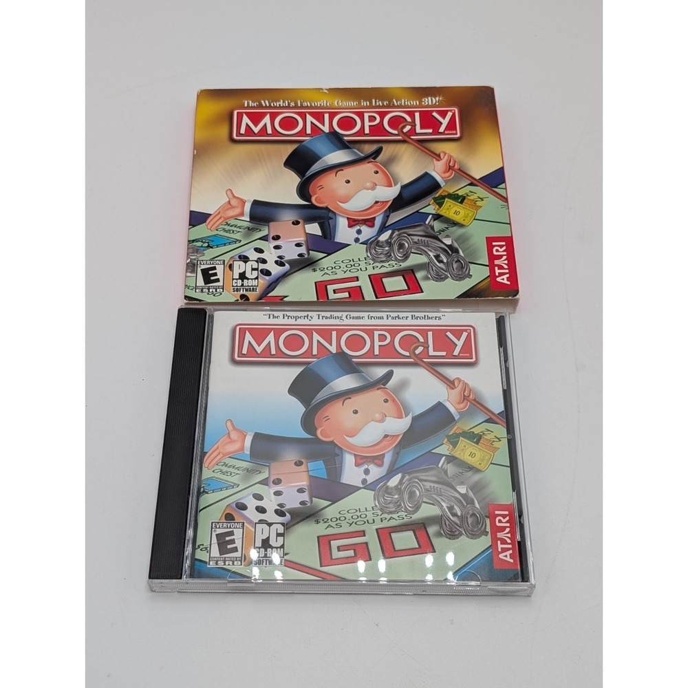 Monopoly PC CD-ROM Game 1999 - Windows With Sleeve and manual - Excellent